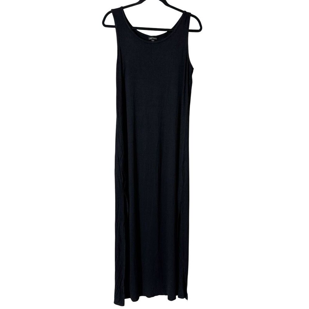 Coco + Carmen Women’s Black Tank Two‎ Slits Lightweight Maxi Dress Small/Medium